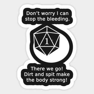 Dungeons and Fail - Critical Failure Medicine Sticker